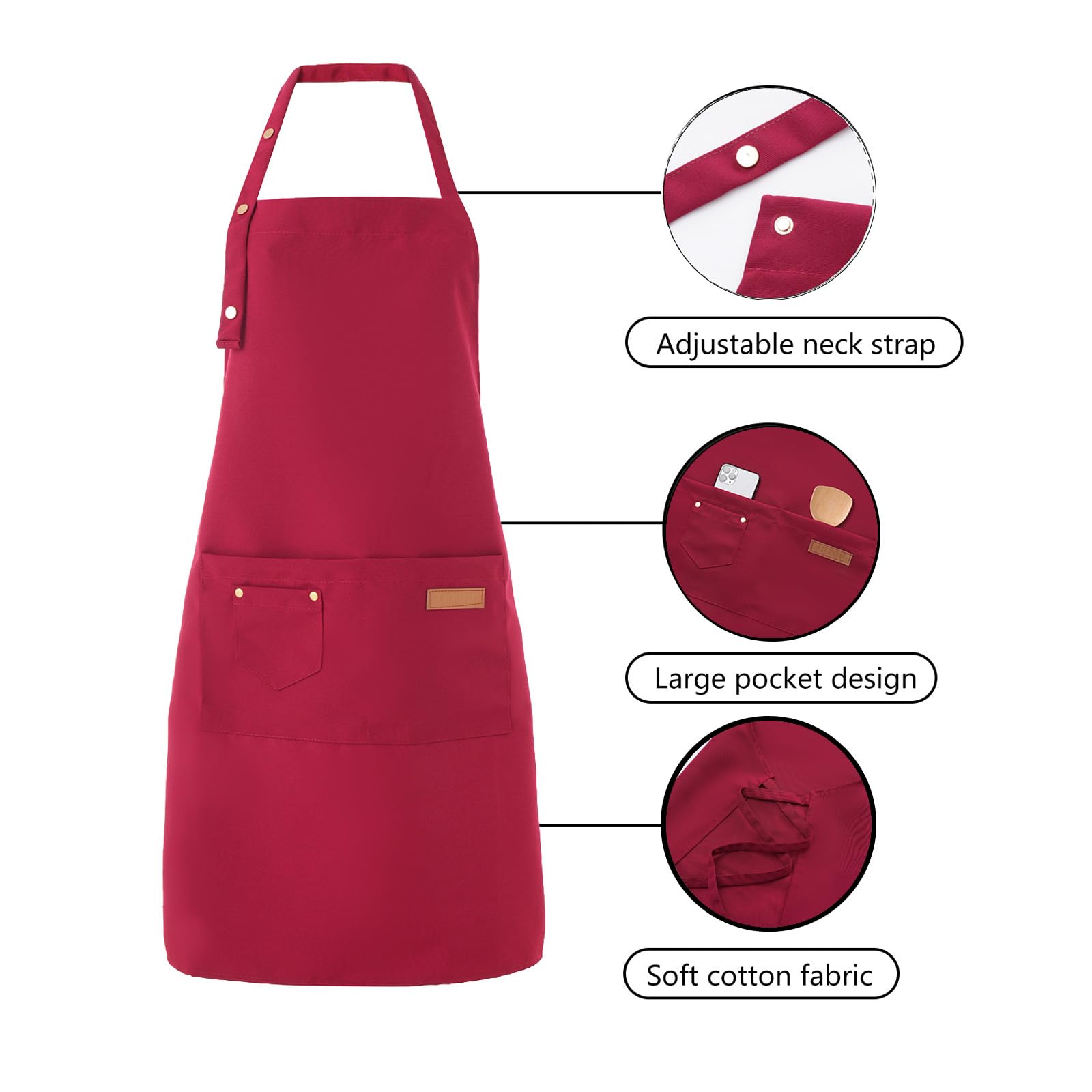 Tosewever art apron: multi-use design for cooking, painting, or crafts.