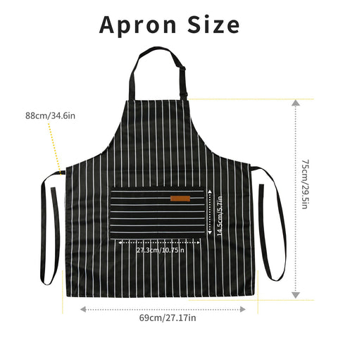 Tosewever machine-washable apron resists wrinkles for busy kitchens.