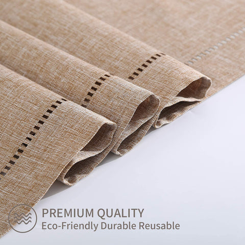 Tosewever linen runner flat lay highlights size and fabric quality.