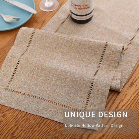 Tosewever table runner displayed on a dining table setting for elegance.