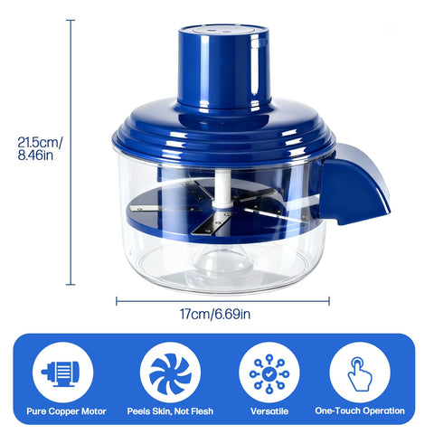 TOSEFES peeler stainless steel body and compact design on the counter