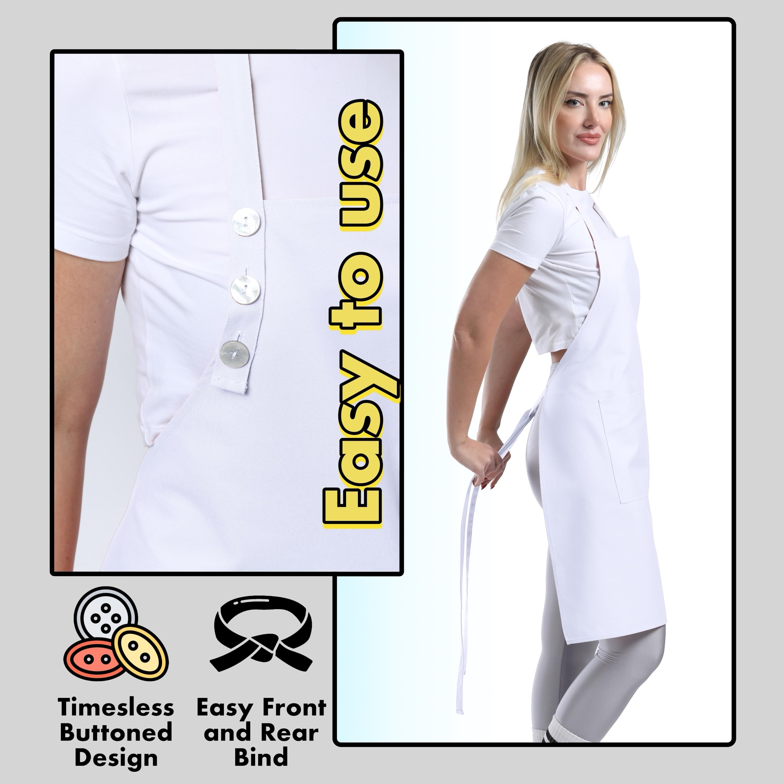 TOSHE cotton-polyester blend for durable, easy-care wear.
