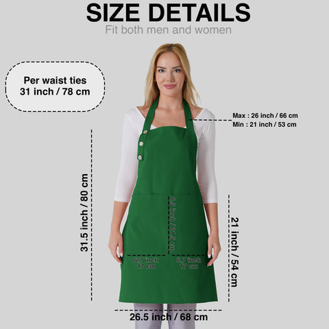 TOSHE durable cotton-poly blend apron for everyday kitchen use.