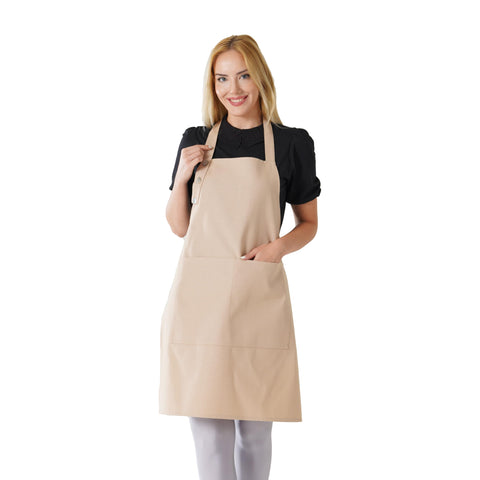 TOSHE Kitchen Apron, waterdrop-resistant front view for mess-free cooking