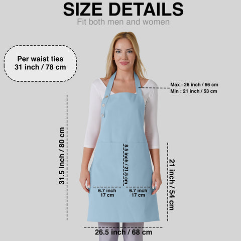 TOSHE machine-washable apron cleans easily after busy shifts