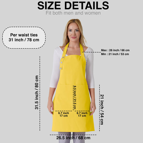 TOSHE wide-coverage apron shields clothing from splashes and spills.