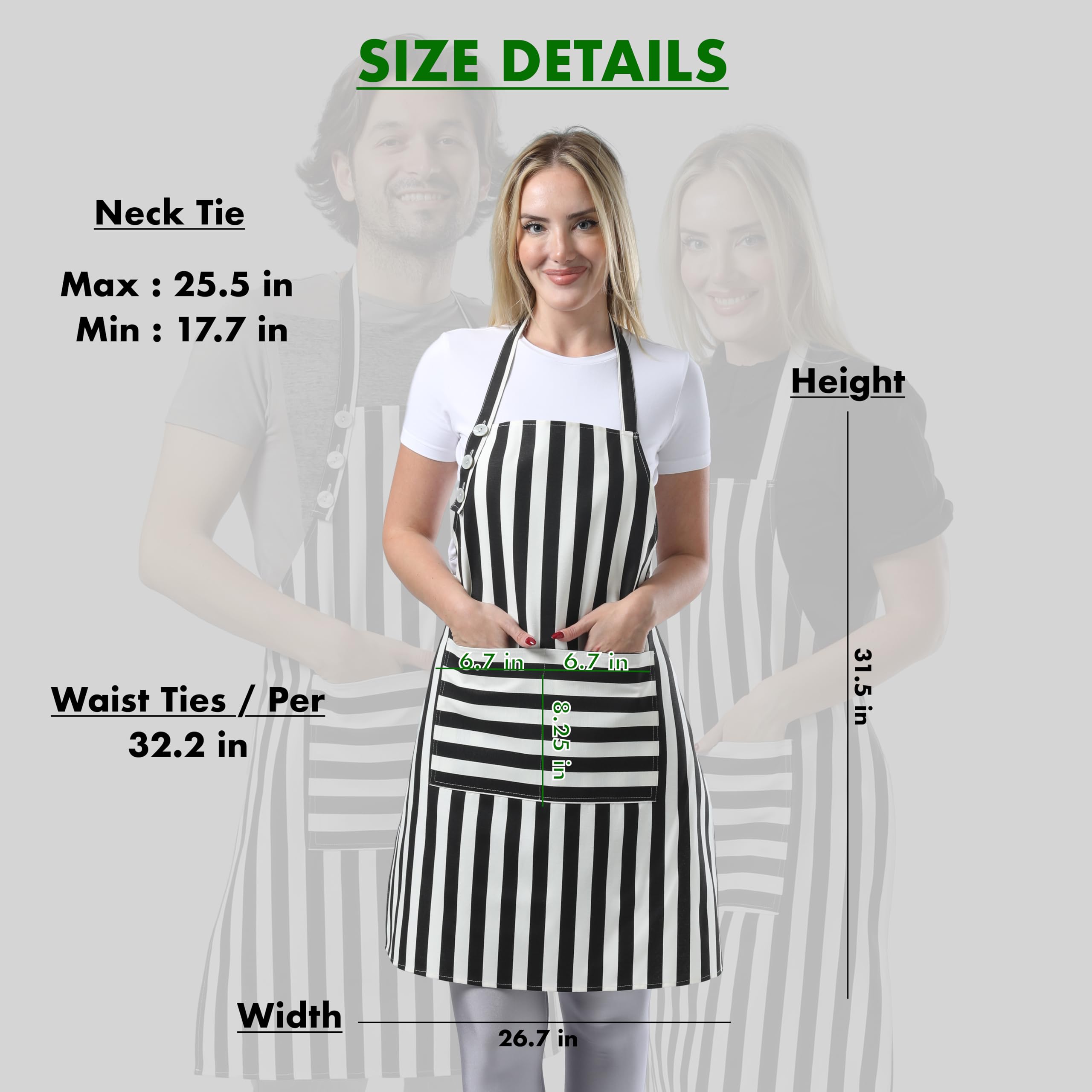 TOSHEX machine-washable apron for easy cleaning after kitchen sessions