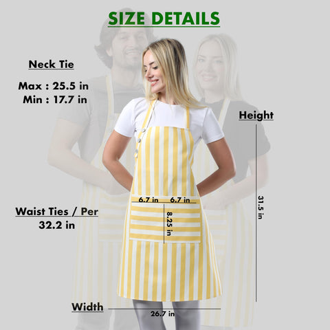 TOSHEX Kitchen Apron Machine Washable for easy cleaning