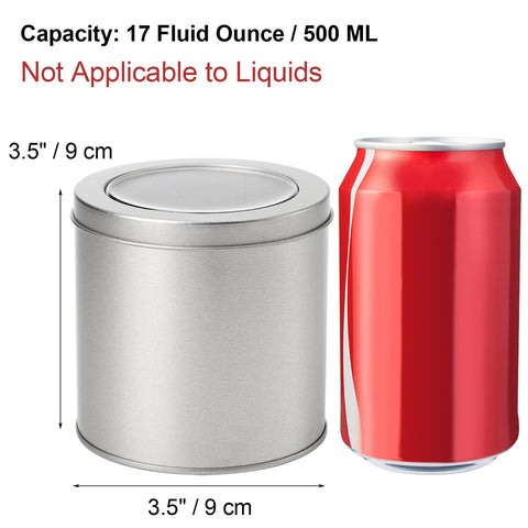 Tosnail 17 oz tin container ideal for loose tea, coffee, or spices