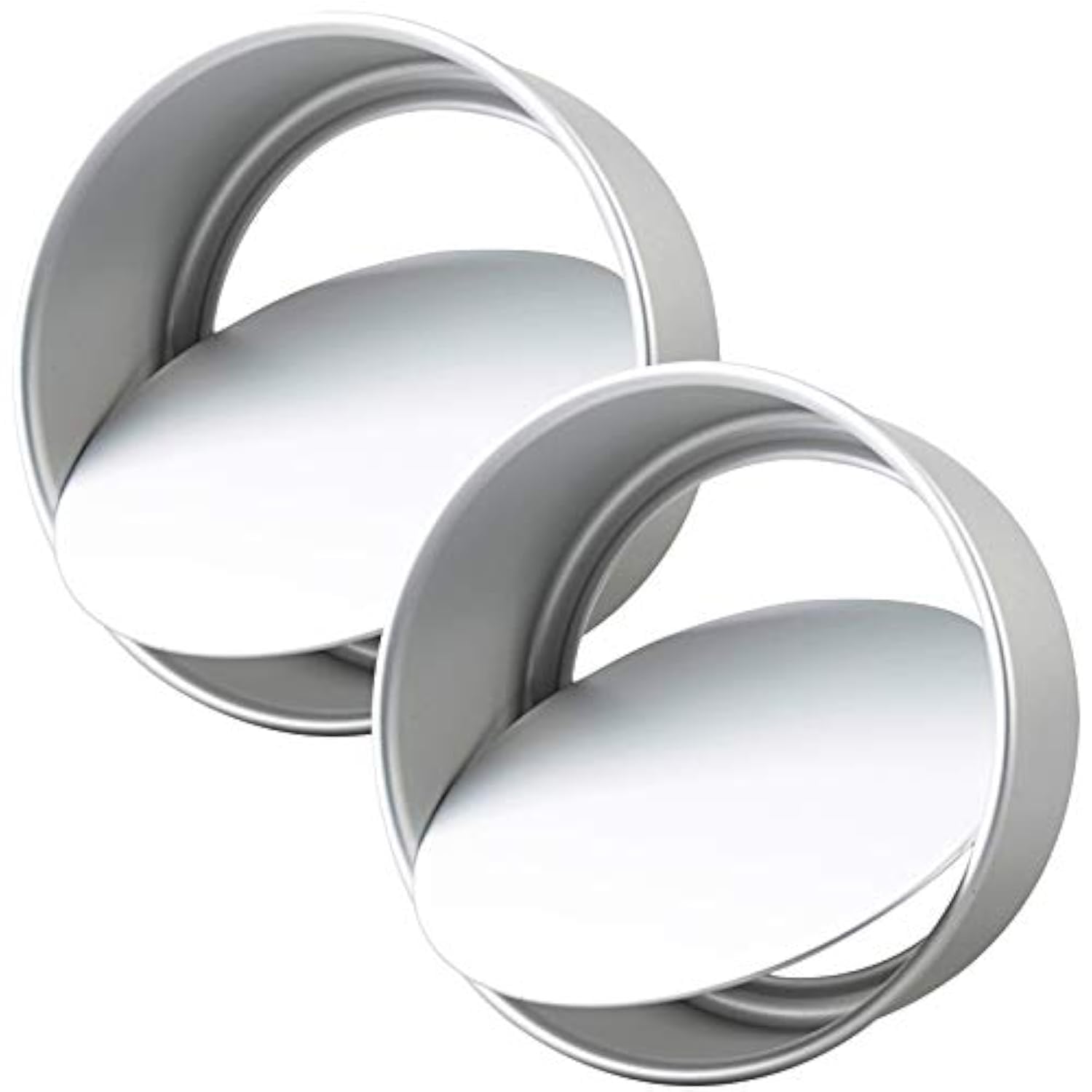 Tosnail 2-pack round cake pan with removable bottom for easy release