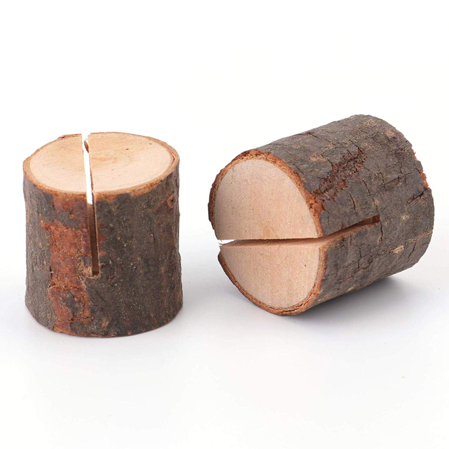 Tosnail kraft paper card shown with wooden holder for elegant labeling