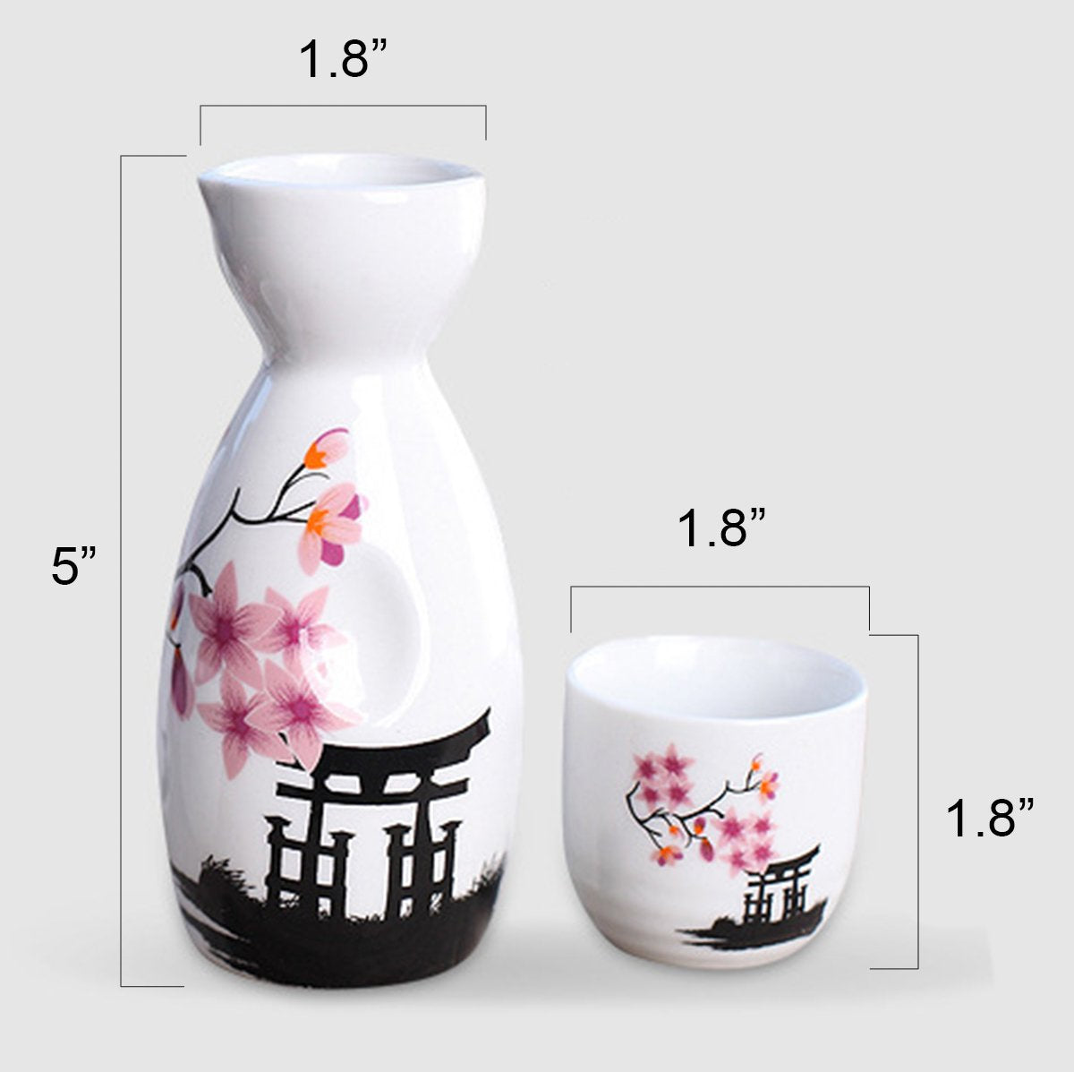 Tosnail pink sakura design adds elegant flair to any sake moment.
