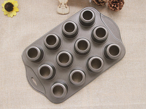 Tosnail versatile pan ideal for muffins, cupcakes, and mini cheesecakes.