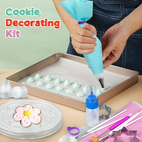 TOSPARTY decorating nozzles show versatile piping options for cookies and cupcakes