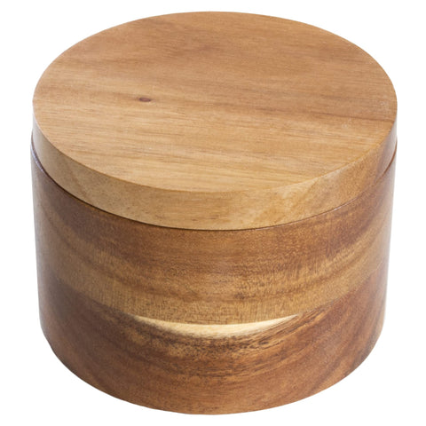 Totally Bamboo acacia wood finish adds rustic modern charm to table or shelf.