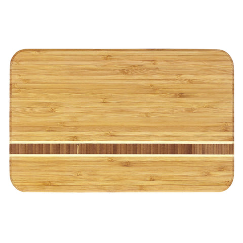 Totally Bamboo Aruba board with end-grain inlay for durable cutting.