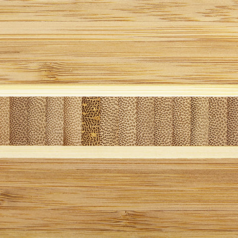 Totally Bamboo Aruba board offers a knife-friendly cutting surface.