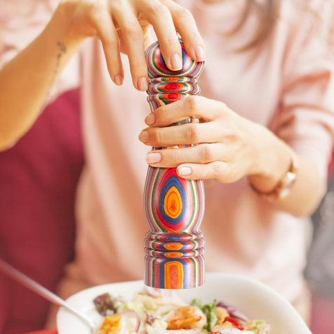 Totally Bamboo Baltique Marrakesh pepper grinder adjustable stainless steel grind mechanism for customizable coarseness