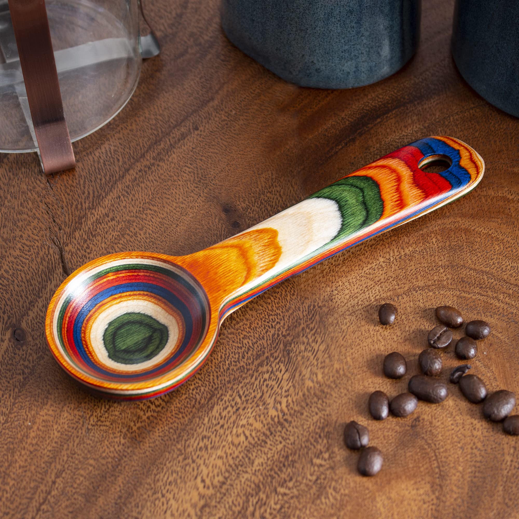 Baltique Marrakesh scoop showing dimensions and 1.25 tablespoon capacity.