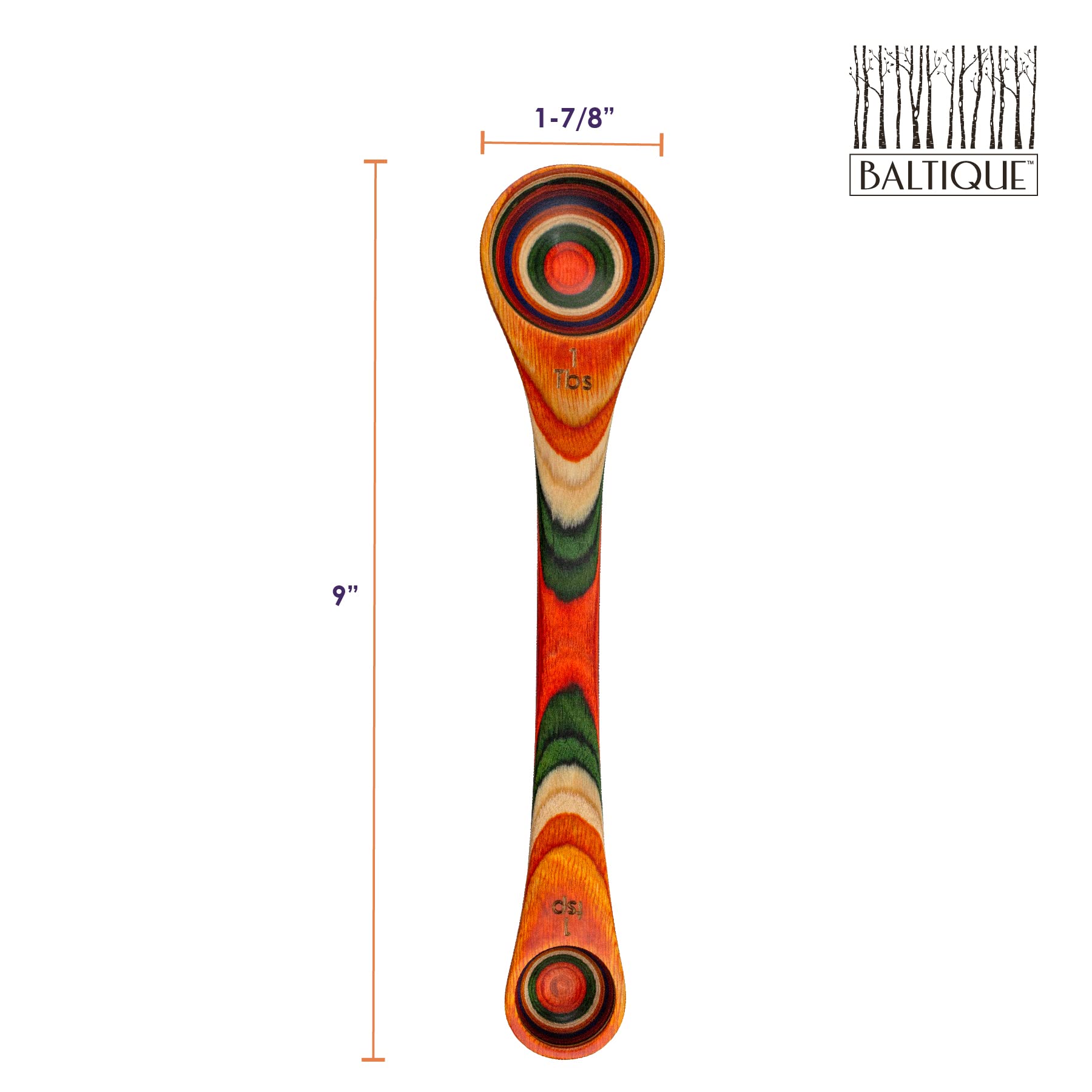 Durable wooden measuring spoon from Totally Bamboo for everyday cooking.