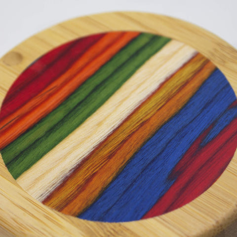 Magnetic closure on Totally Bamboo Baltique Marrakesh salt cellar for secure storage