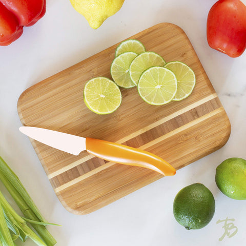 Totally Bamboo Barbados board Caribbean Collection adds a durable, dish-friendly surface.