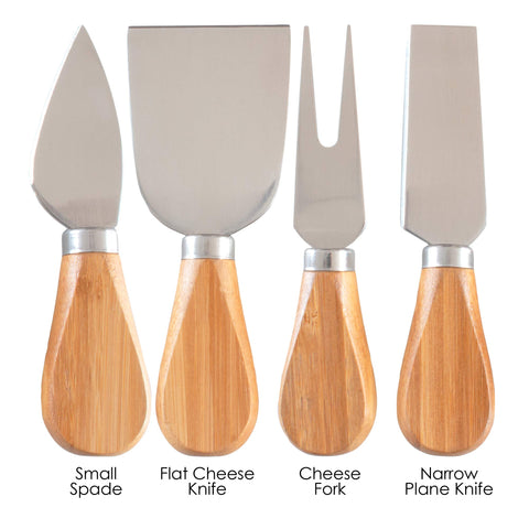 Totally Bamboo small spade for breaking hard cheese chunks like Parmesan.