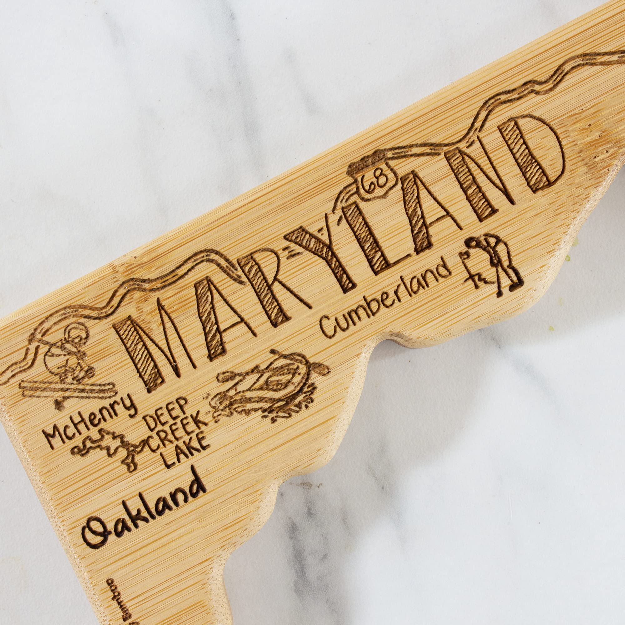 Totally Bamboo knife-friendly surface ideal for prep and slicing