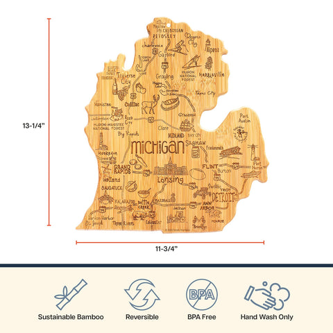 Totally Bamboo Destination Michigan wall-display board as a unique home décor accent