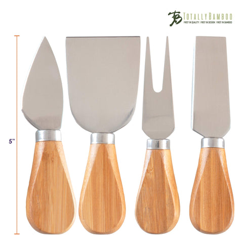Totally Bamboo ergonomic bamboo handles provide a comfortable grip while serving.