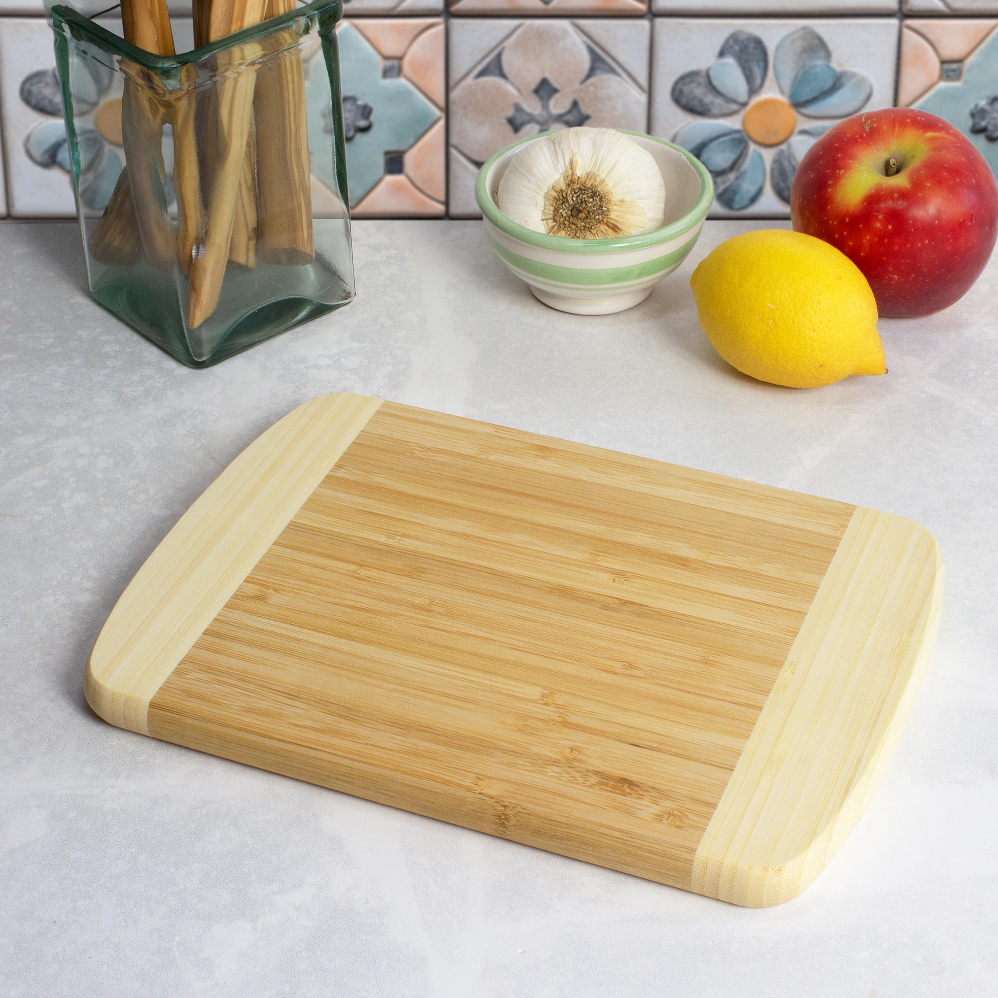 Totally Bamboo Hana cutting board lightweight and durable for everyday use.