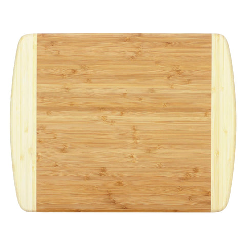 Totally Bamboo Kauai cutting board front view with durable bamboo surface for precise prep