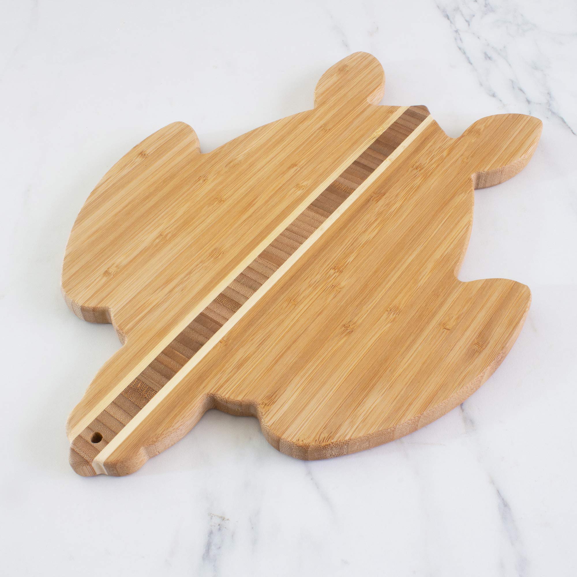 Totally Bamboo cutting board is knife-friendly and lightweight yet sturdy for daily use.