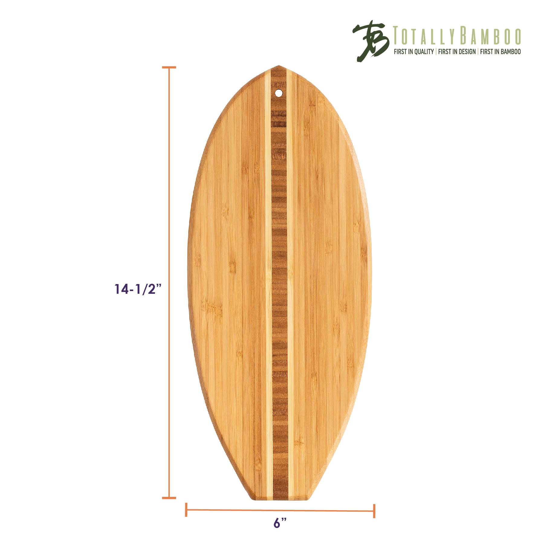 Totally Bamboo Lil' Surfer board eco-friendly Moso bamboo.