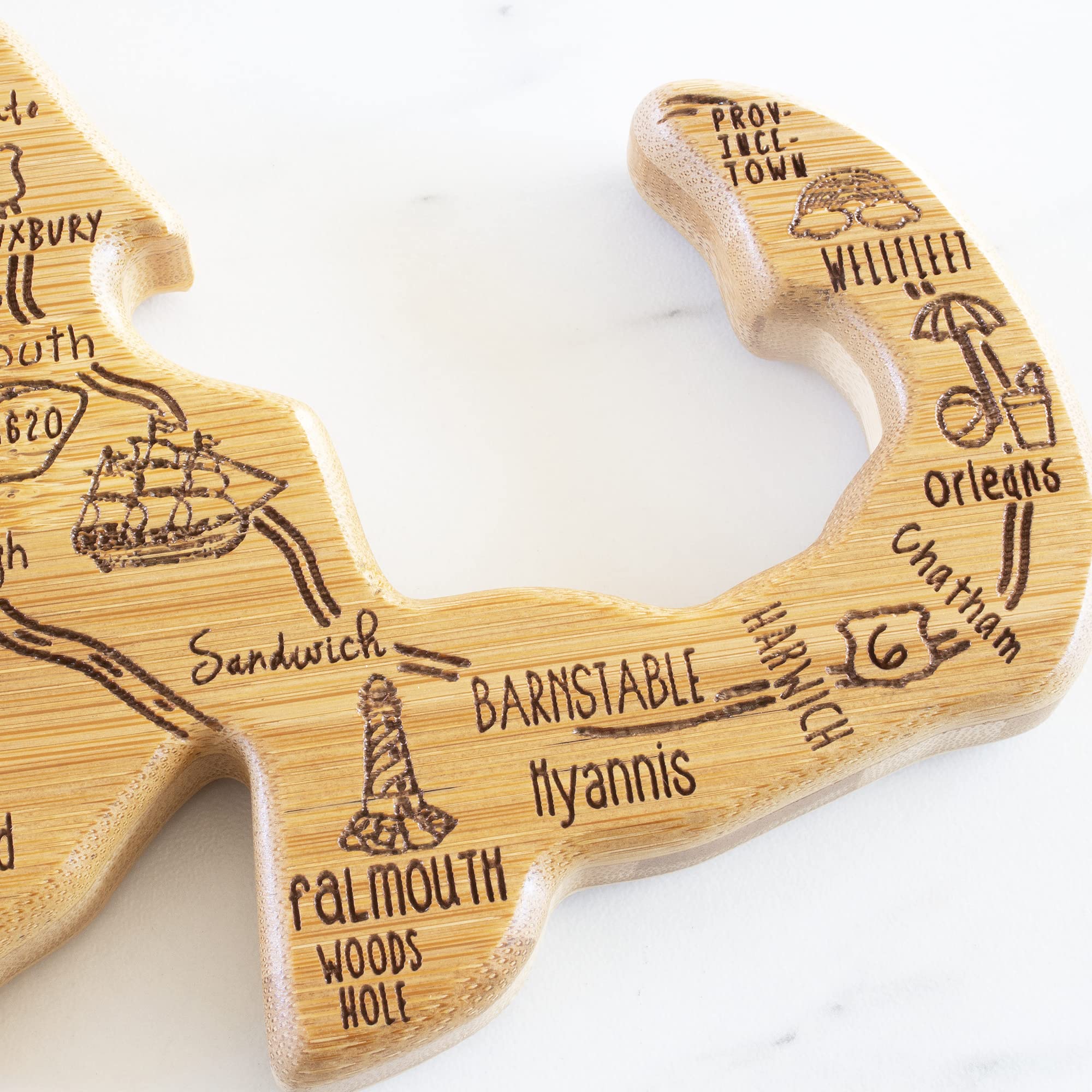 Totally Bamboo Massachusetts destination board makes a thoughtful gift idea.