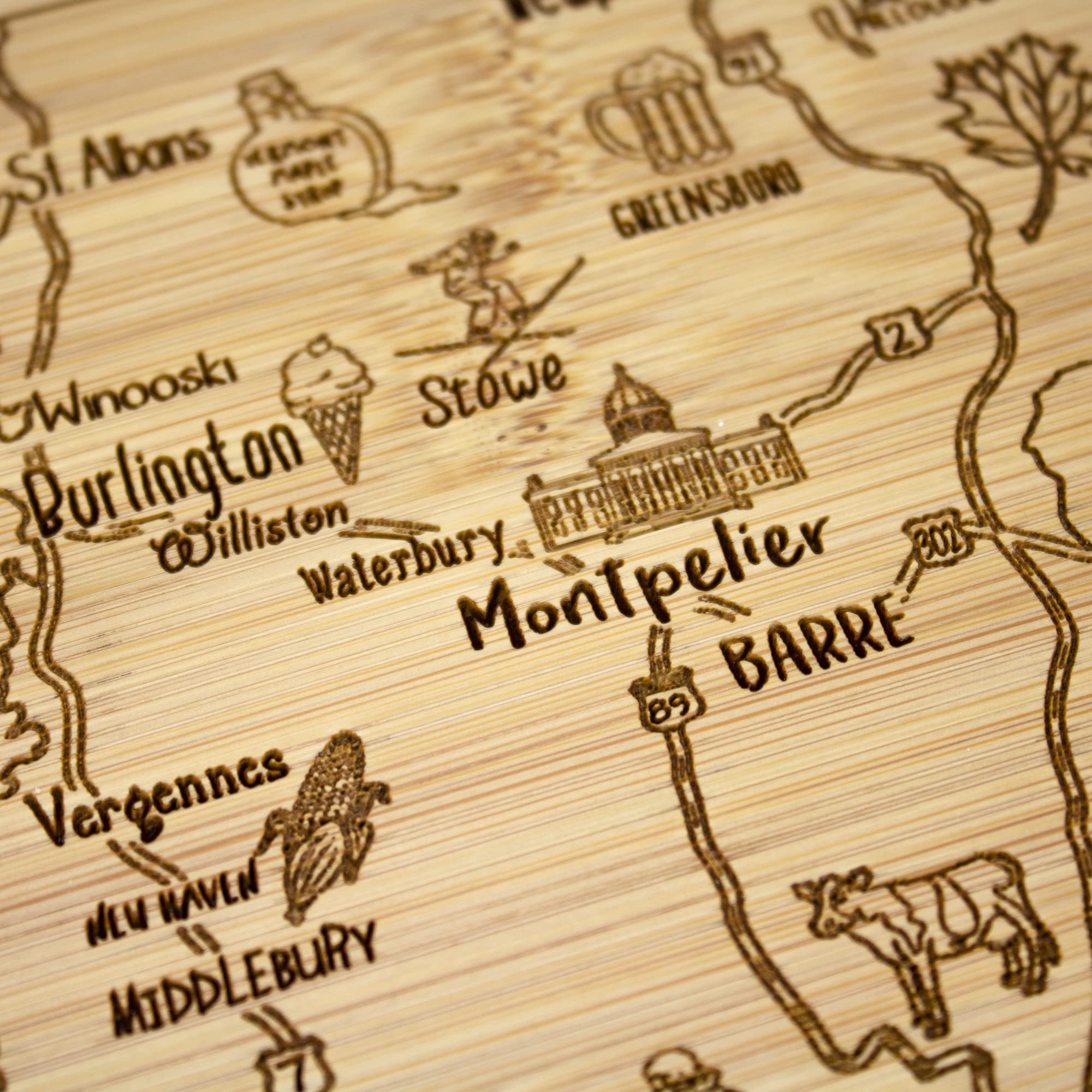 Totally Bamboo Moso bamboo close-up, showcasing durable renewable material for long-lasting kitchen boards.