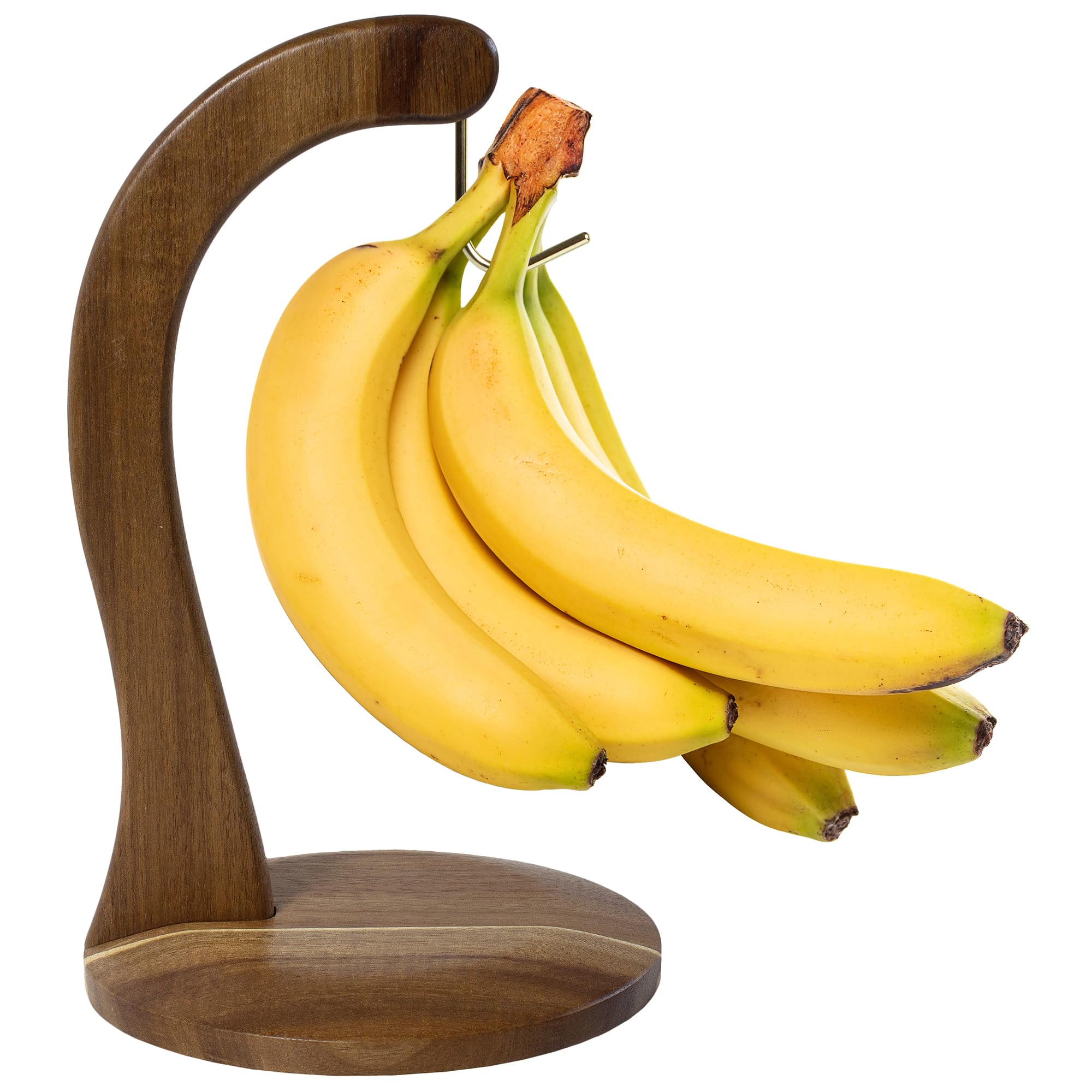 Totally Bamboo Rock & Branch banana holder base showing sturdy stand for upright bananas.