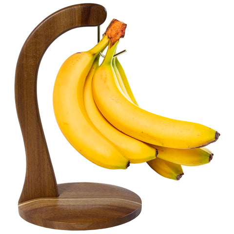 Totally Bamboo Rock & Branch banana holder base showing sturdy stand for upright bananas.