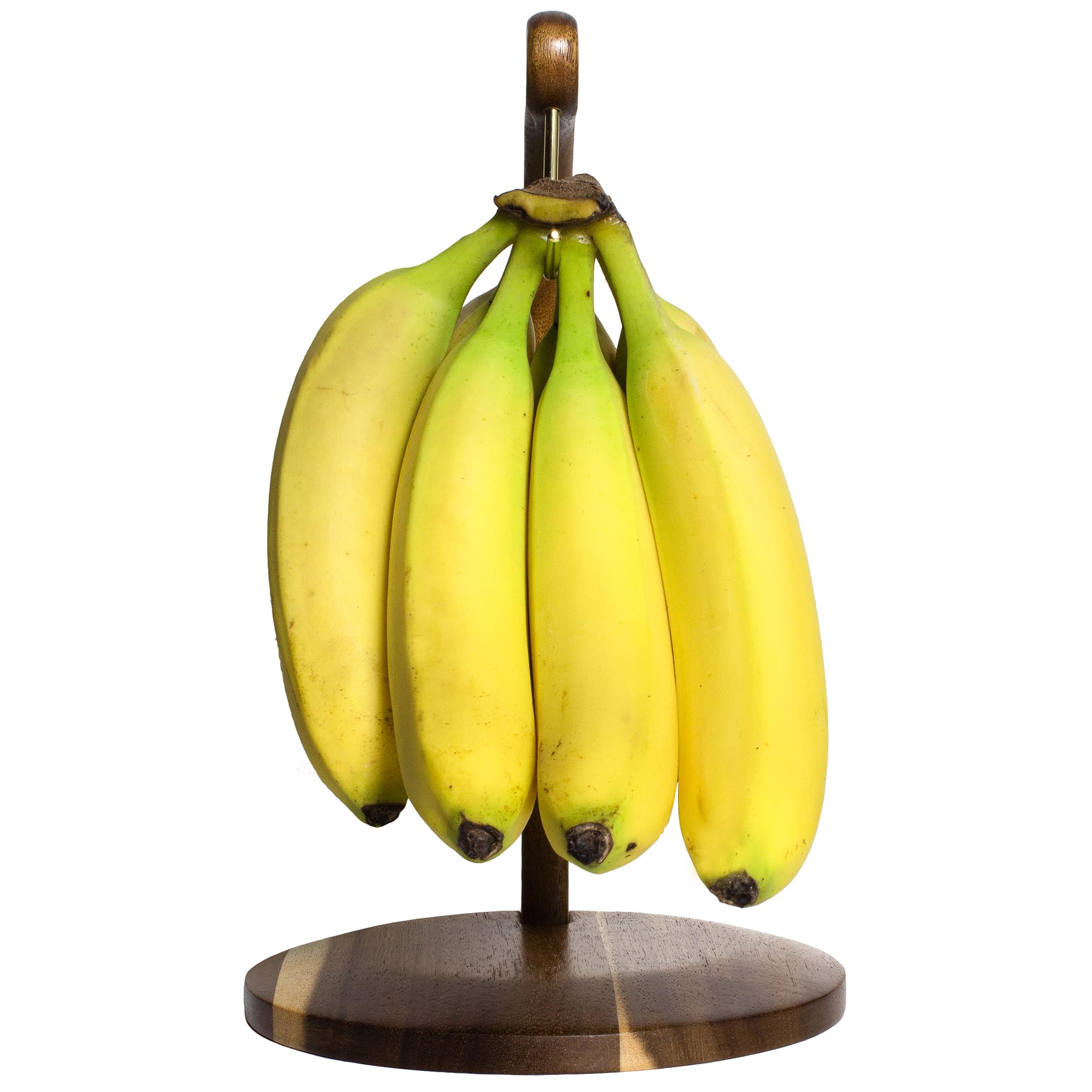 Totally Bamboo Rock & Branch banana holder on countertop helps reduce clutter.