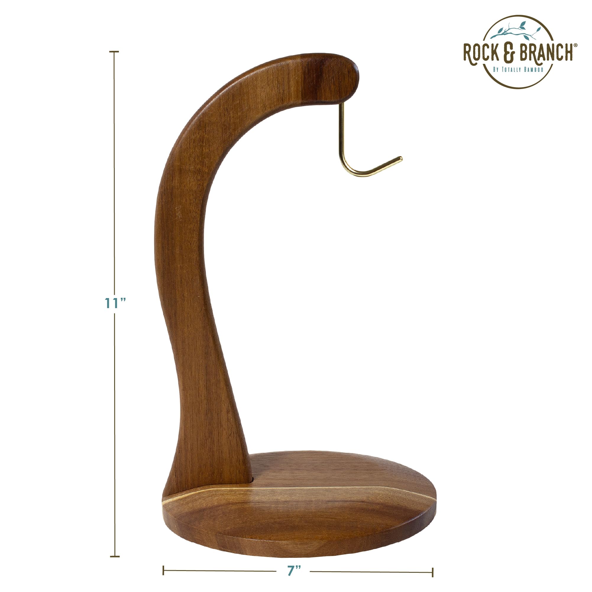 Totally Bamboo Rock & Branch acacia holder styled decor enhances kitchen ambiance.