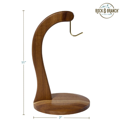 Totally Bamboo Rock & Branch acacia holder styled decor enhances kitchen ambiance.
