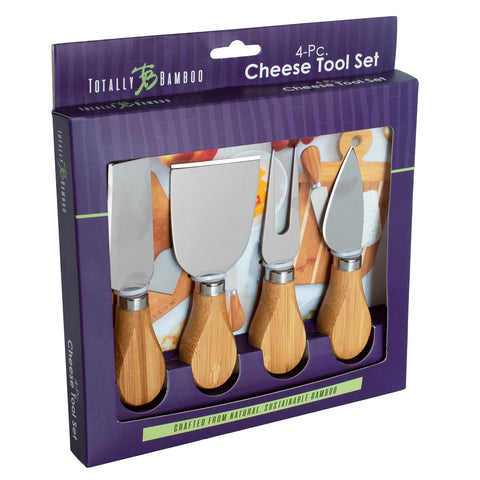 Totally Bamboo serving tools close-up showing natural finish and sturdy construction.