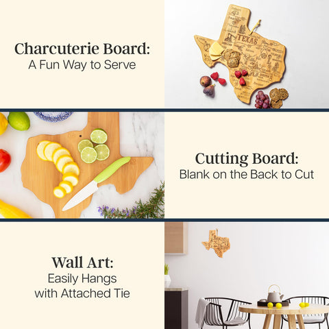 Totally Bamboo Texas board shown hanging for decorative display