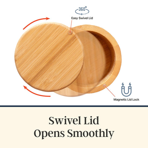 Totally Bamboo versatile storage for salts, spices, or herbs.