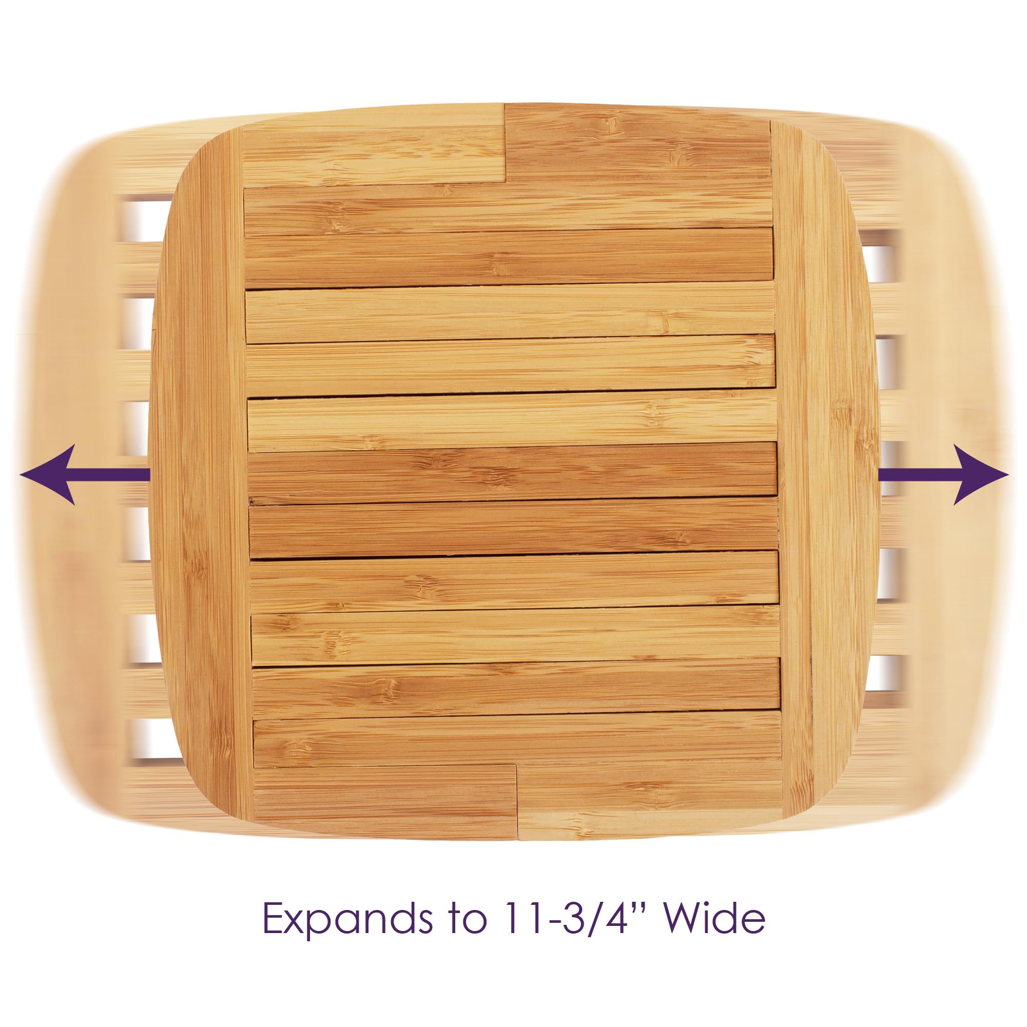 Totally Bamboo trivet easy care—hand wash or wipe clean
