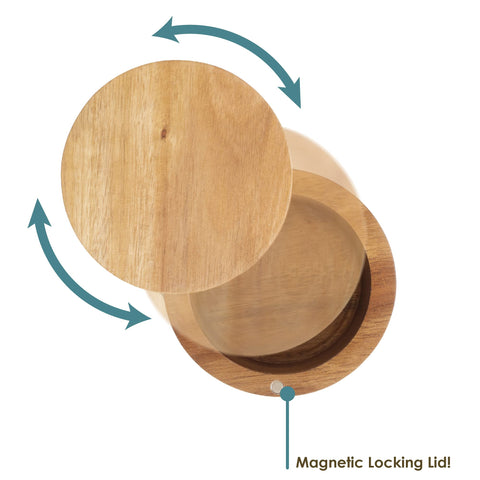 Totally Bamboo versatile box suits jewelry or desk items beside the stove.