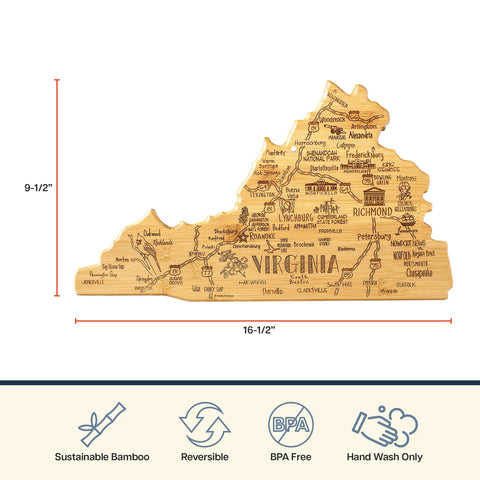 Totally Bamboo Virginia charcuterie board ideal for elegant appetizers.