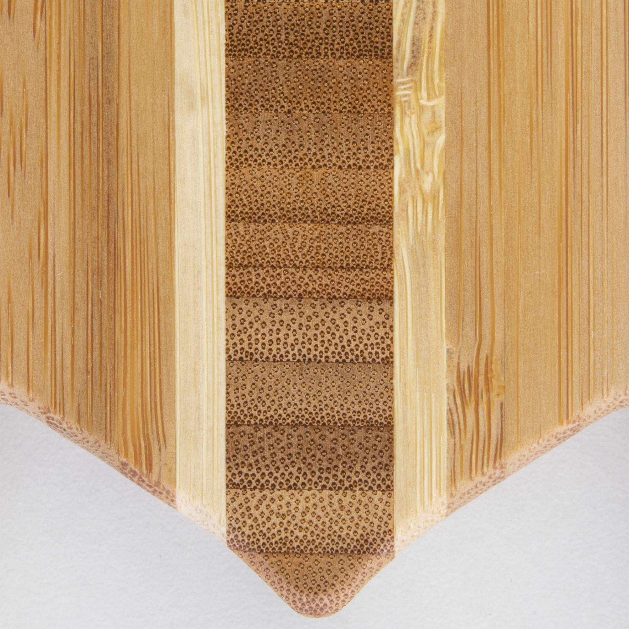 Totally Bamboo wall display option features a hanging hole for wall art and decor.