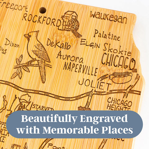 Totally Bamboo wall-display Illinois board adds rustic charm to kitchen or dining room.