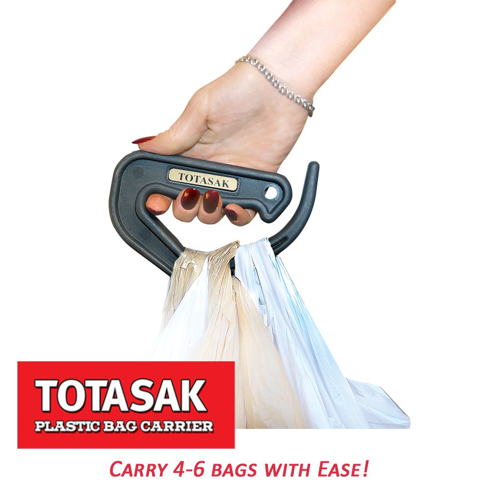 Totasak grocery bags illustrate secure grip and easy transport.